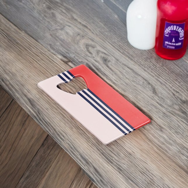 Rote und schwarze Streifen Geldbeutel Flaschenöffner (Bottle Openers )