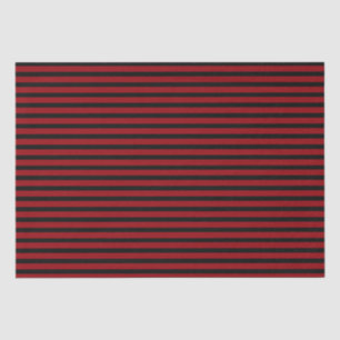 Rote und schwarze Streifen Seidenpapier