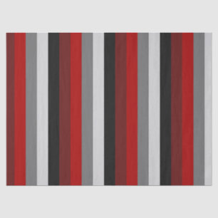 Rote und schwarze Streifen Seidenpapier
