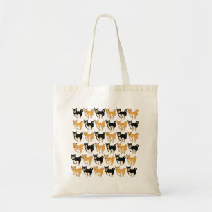 Rote und Schwarze u. Taschen-Tasche TANs Shiba Inu Tragetasche