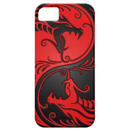 Rote und schwarze Yin Yang Drachen Case-Mate iPhone Hülle