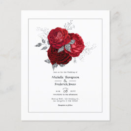 Rote und Silberblume Flyer