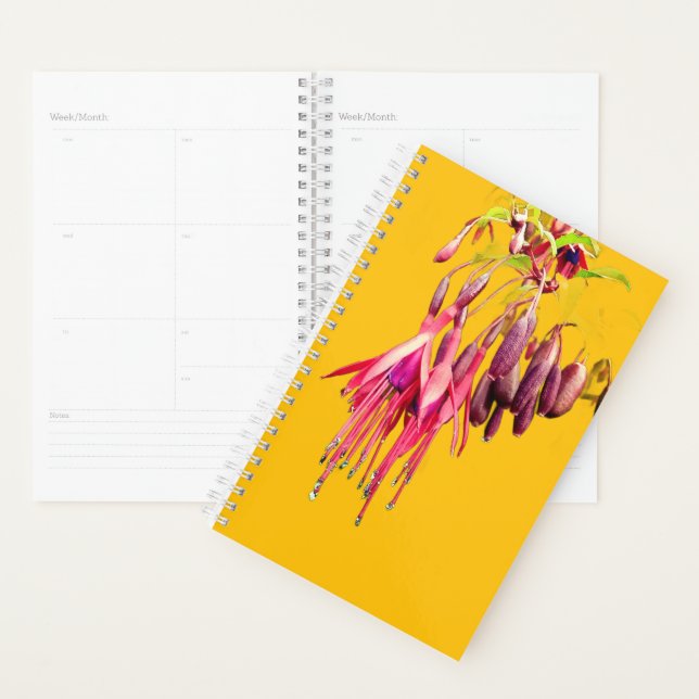 Rote und violette Blumen Planer (Anzeige)