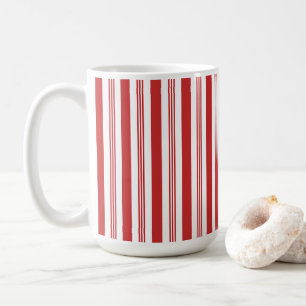 Rote und weiße Candy Strip Tasse - Große