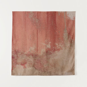 ROTE UND WEISSE KONKRETE WAND WANDTEPPICH