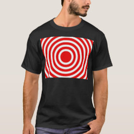 Rote und weiße Kreise T-Shirt