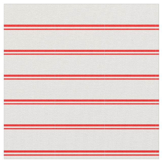 Rote und weiße Linien Stoff (Nahaufnahme)