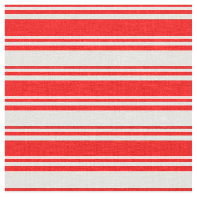 Rote und weiße Linien Stoff (Nahaufnahme)