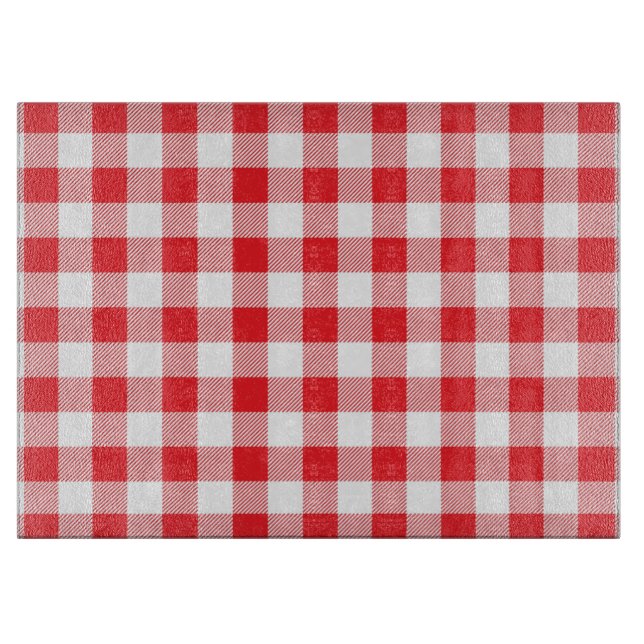 Rote und weiße Markierungsstreifen Schneidebrett (Vorderseite)