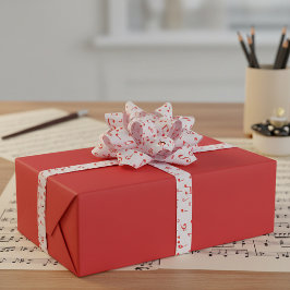 Rote und weiße Musik Satinband