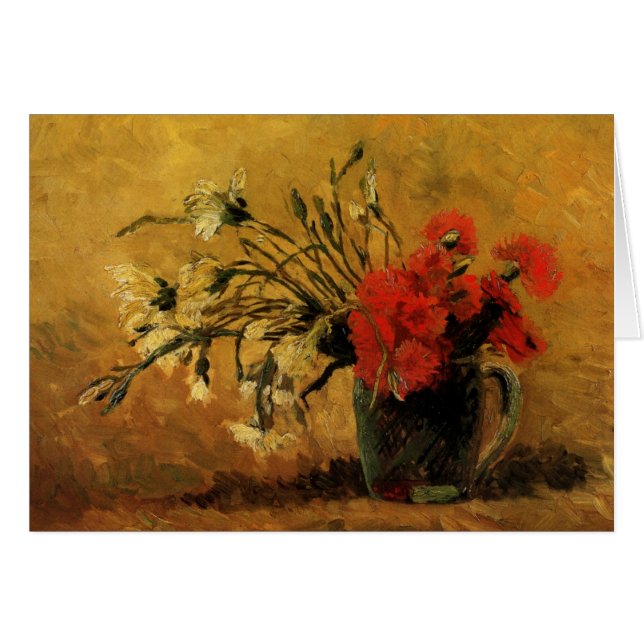 Rote und weiße Nelken von Vincent van Gogh (Vorderseite (Horizontal))