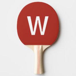 Rote und weiße personalisierte Ping-Pong-Kugel Tischtennis Schläger