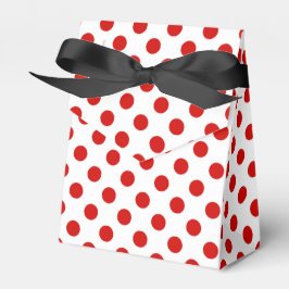 Rote und weiße Polka-Punkte Geschenkschachtel