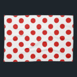 Rote und weiße Polka-Punkte Geschirrtuch<br><div class="desc">Rote und weiße Polka-Punkte</div>