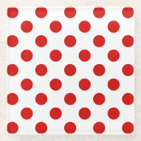 Rote und weiße Polka-Punkte