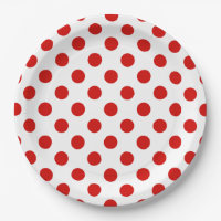 Rote und weiße Polka-Punkte