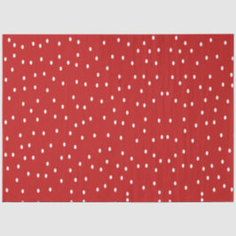 Rote und weiße Polka-Punkte Seidenpapier