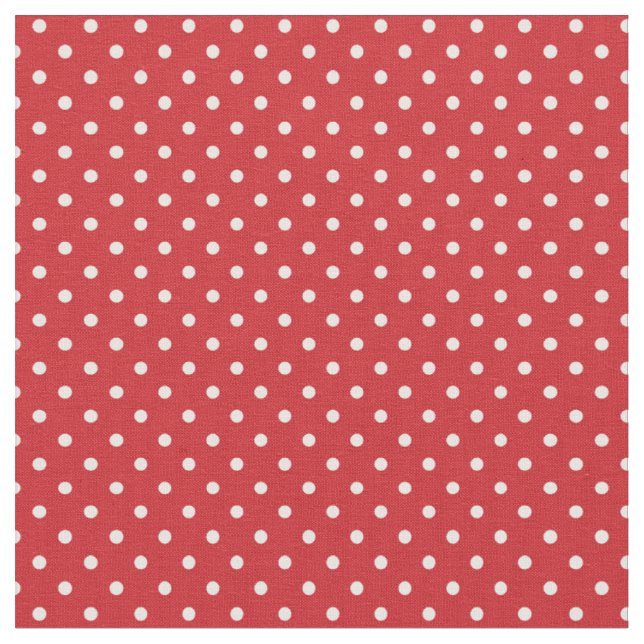 Rote und weiße Polka-Punkte Stoff (Nahaufnahme)
