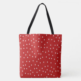 Rote und weiße Polka-Punkte Tasche