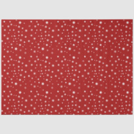 Rote und weiße Schneeflocke Seidenpapier