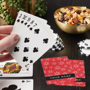 Rote und weiße Schneeflocken, Ihr Name, Personalis Spielkarten