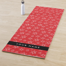 Rote und weiße Schneeflocken, Ihr Name, Personalis Yogamatte