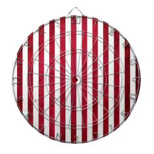 Rote und weiße Streifen auf der Textur von Texture Dartscheibe