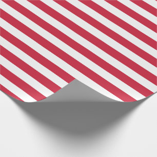 Rote und weiße Streifen Geschenkpapier