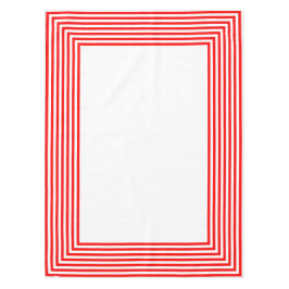 Rote und weiße Streifen Tischdecke