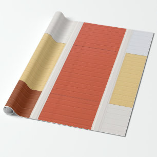Rote und weiße Tür Geschenkpapier