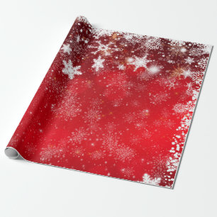 "Rote und weiße Weihnachten" Geschenkpapier