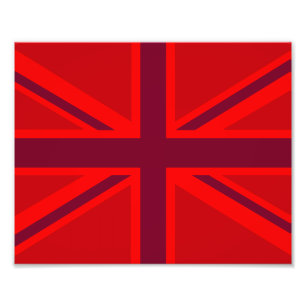 Rote Union Jack Fotodruck