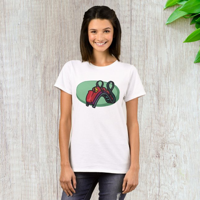 Rote Untersetzer Roller Ride T-Shirt (Von Creator hochgeladen)