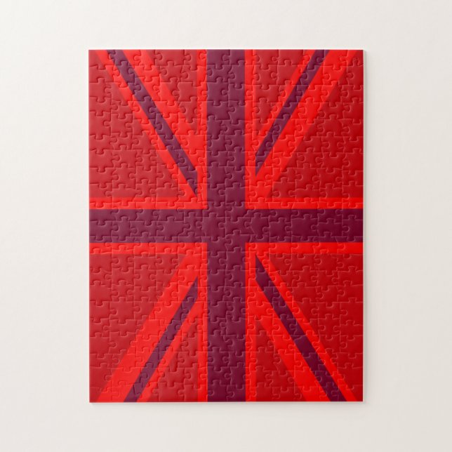 Rote Version British Union Jack Dekor (Vertikal)