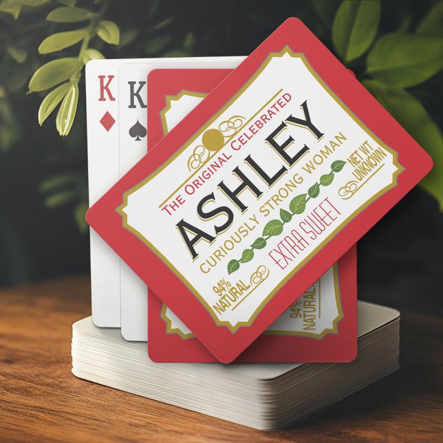 Rote Version - Ein humorvoller Ansatz für ein ikon Spielkarten (Custom Playing Cards)