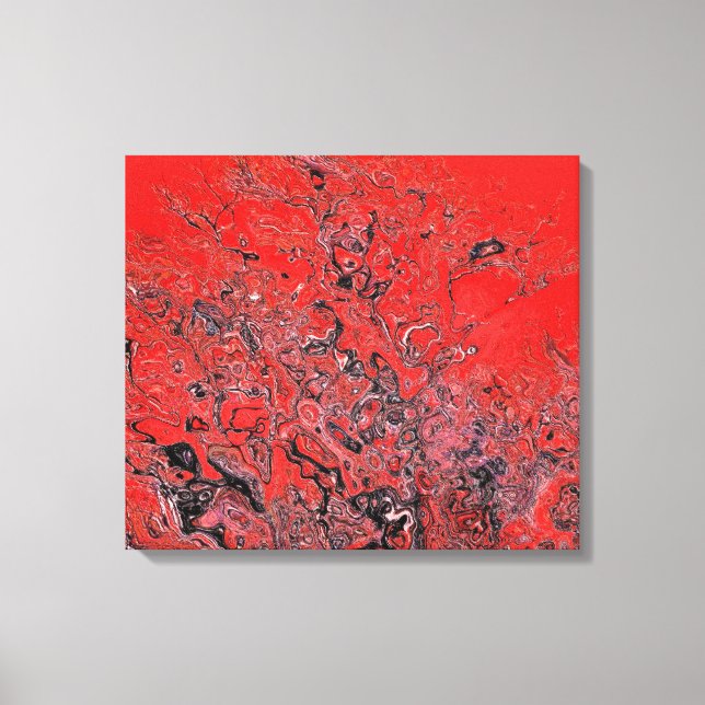 Rote Verwirrtheit Leinwanddruck (Vorderseite)