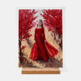 Rote Verzauberung Acrylschild