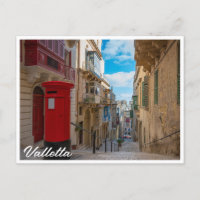 Rote Vintage Postbox in Malta