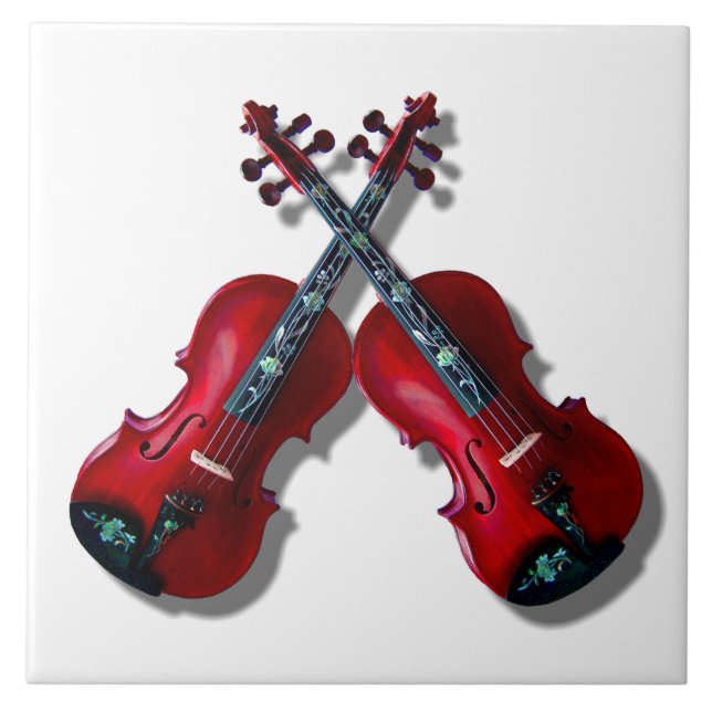 ROTE VIOLINE FLIESE (Vorderseite)