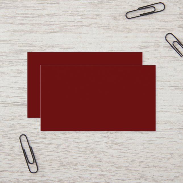Rote Visitenkarte des Blutes (Vorderseite/Rückseite Beispiel)