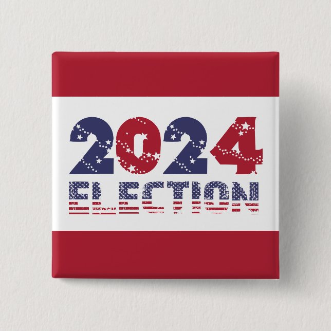 Rote Wahl 2024 Button (Vorderseite)