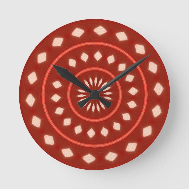 Rote Wanduhr (Vorderseite)