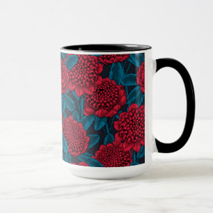 Rote Waratah-Blume Tasse
