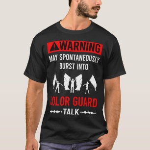 Rote Warnfarbenschutz-Farbwache T-Shirt