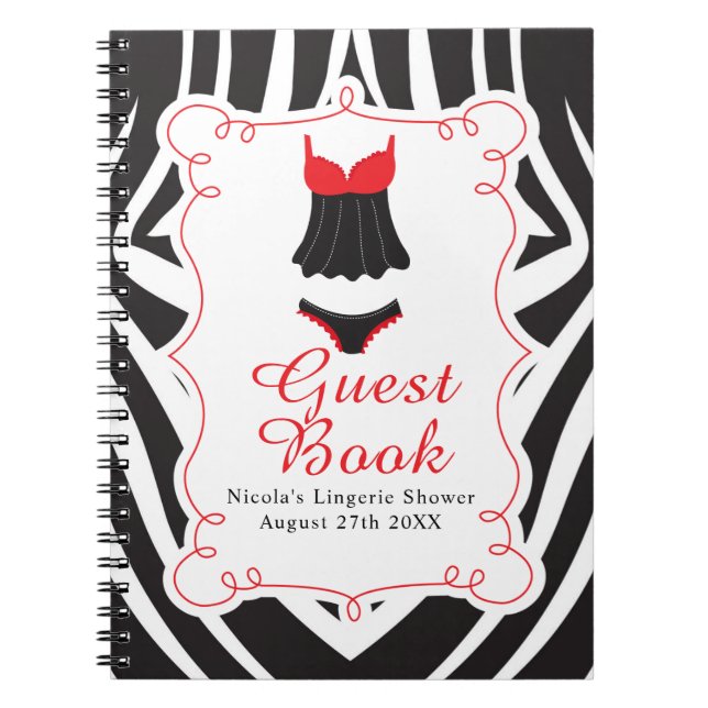 Rote Wäscheparty  Notizblock (Vorderseite)