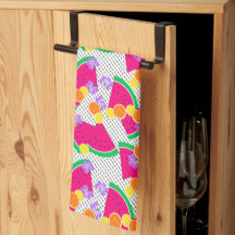 Rote Wassermelone Gelbe Zitronen Tropisch