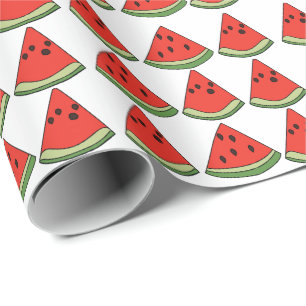 Rote Wassermelonen Scheiben Geschenkpapier