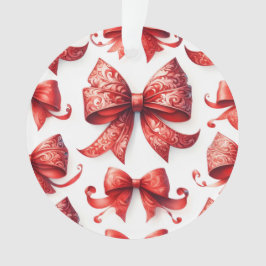 Rote Weihnachtsbögen Ornament