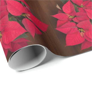 Rote Weihnachtsfeiertage in Braun Geschenkpapier