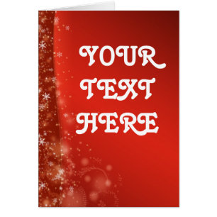 Rote Weihnachtskarte